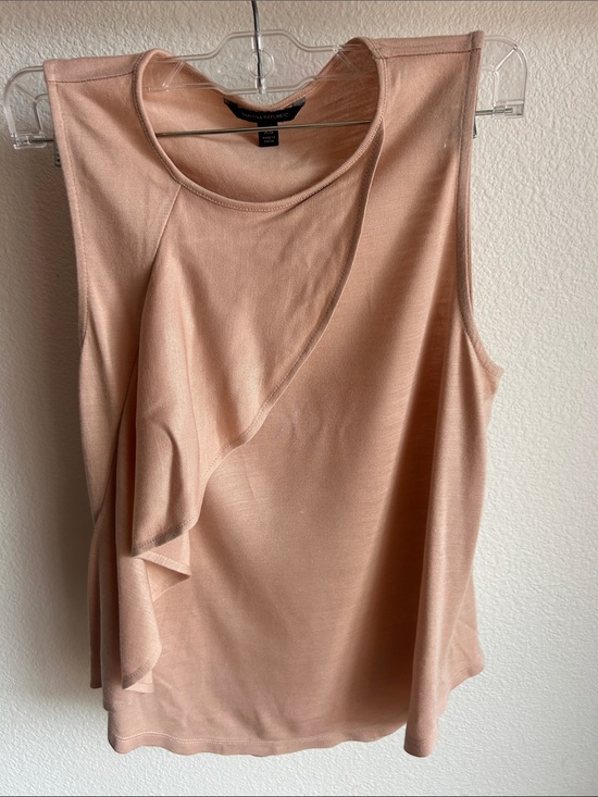 Banana Republic Tops - NWOT Banana Republic pink  Sleeveless Ruffle-Front Top size XS